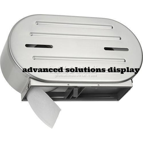 ASI® Surface Mounted Twin 9" Jumbo Roll Toilet Tissue Dispenser - 0040