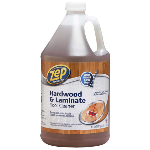 Zep® Hardwood & Laminate Floor Cleaner, Gallon Bottle, 4 Bottles - ZUHLF128