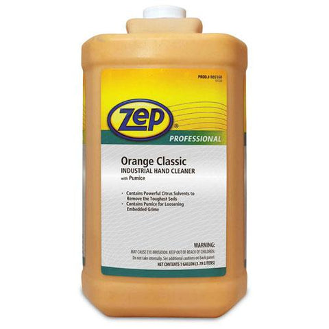 Zep Professional Orange Classic Industrial Hand Cleaner W/ Pumice, 4 Gal. Bottles - 1046475